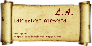 László Alfréd névjegykártya