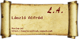 László Alfréd névjegykártya